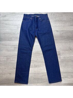 Wrangler Jeans Mens 34x34 13MWZ Blue Cowboy Cut Original Fit Straight Leg Denim